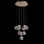 Ciottolo sospensione di Illuminati 5 Luci LED 21W 3000K in due finiture