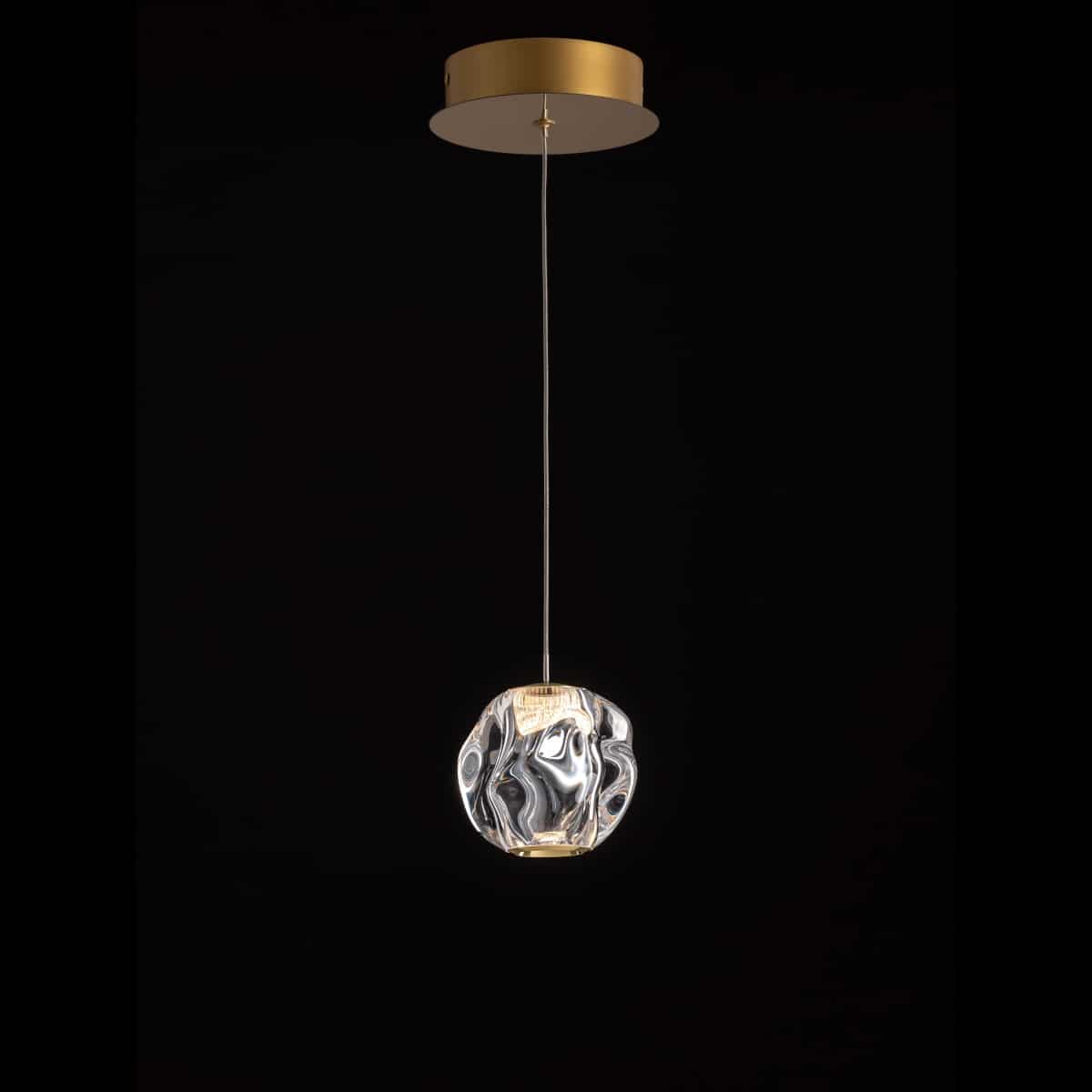 x-sito-MD23001023-1ASG-on Ciottolo sospensione di Illuminati 1 Luce LED 4,2W 3000K in due finiture - immagine 1