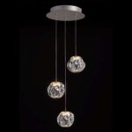 Ciottolo sospensione di Illuminati 3 Luci LED 12,6W 3000K in due finiture