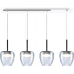 KYLIE Lampadario moderno di Top Light 1236 4P ø16 cm + R60x4R3 Gx53 LED disponibile in varie finiture