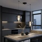 KYLIE SOSPENSIONE 2 LUCI CON DECENTRO e DIFFUSORI ø24 cm IN VARIE FINITURE E COLORI LAMPADINE ATTACCO GX53 - immagine 7