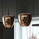 KYLIE SOSPENSIONE 2 LUCI CON DECENTRO e DIFFUSORI ø24 cm IN VARIE FINITURE E COLORI LAMPADINE ATTACCO GX53 - immagine 9