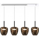 KYLIE Lampadario moderno di Top Light 1236 4P ø16 cm + R60x4R3 Gx53 LED disponibile in varie finiture - immagine 5