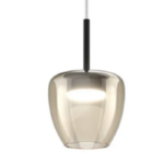 KYLIE SOSPENSIONE MODERNA CON DIFFUSORE DI VETRO D24 CM, LAMPADA ATTACCO GX53 disponibile in varie finiture e colori