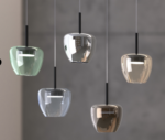 KYLIE SOSPENSIONE MODERNA CON DIFFUSORE DI VETRO D16 CM, LAMPADA ATTACCO GX53 disponibile in varie finiture e colori - immagine 7