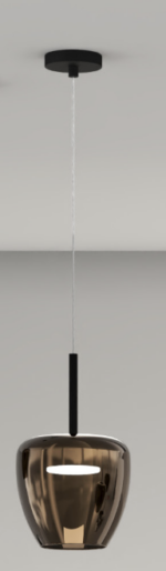KYLIE SOSPENSIONE MODERNA CON DIFFUSORE DI VETRO D24 CM, LAMPADA ATTACCO GX53 disponibile in varie finiture e colori (Copia) - immagine 10