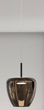 KYLIE SOSPENSIONE MODERNA CON DIFFUSORE DI VETRO D24 CM, LAMPADA ATTACCO GX53 disponibile in varie finiture e colori (Copia) - immagine 8