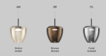 KYLIE SOSPENSIONE MODERNA CON DIFFUSORE DI VETRO D24 CM, LAMPADA ATTACCO GX53 disponibile in varie finiture e colori (Copia) - immagine 7