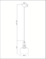 Tono Lampada a sospensione 1 luce E27 colore ottone - immagine 4