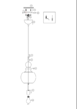 Tono Lampada a sospensione 1 luce E27 colore ottone - immagine 2