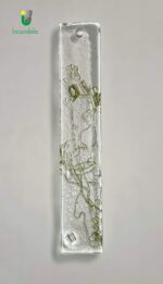 Serie 801 di La Murrina ricambio solo vetro decoro grafito verde larghezza 5cm h.28