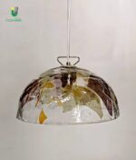 690 Sospensione di La Murrina ø 33 cm decoro Foglia Liberty montatura oro 1 Luce E27