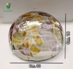 690 Sospensione di La Murrina ø 33 cm decoro Foglia Liberty montatura oro 1 Luce E27 - immagine 5