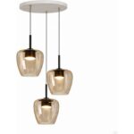 KYLIE Lampadario moderno di Top Light 1236 3P + R60x4R3 Gx53 LED su base tonda disponibile in varie finiture