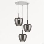 KYLIE Lampadario moderno di Top Light 1236 3P + R60x4R3 Gx53 LED su base tonda disponibile in varie finiture - immagine 3
