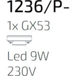 KYLIE Lampadario moderno di Top Light 1236 3P + R60x4R3 Gx53 LED disponibile in varie finiture - immagine 5
