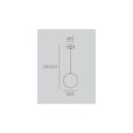 Lampadario moderno Top Light IRIS 1234+R10T1 E27 LED metallo vetro iridescente disponibile in tre misure e cinque finiture - immagine 6