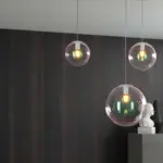 Lampadario moderno Top Light IRIS 1234+R10T1 E27 LED metallo vetro iridescente disponibile in tre misure e cinque finiture - immagine 13