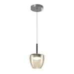 KYLIE SOSPENSIONE MODERNA CON DIFFUSORE DI VETRO D16 CM, LAMPADA ATTACCO GX53 disponibile in varie finiture e colori