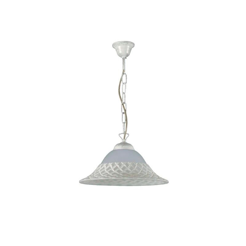 pamela-sospensione-singola-d35-classica-metallo-bianco-argento-diffusore-in-vetro-alabastro PAMELA 1049/1 Sospensione di Padana Lampadari 1xE27 disponibile in due misure - immagine 1