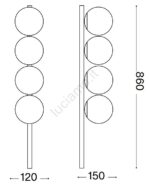BINOMIO PLAFONIERA IDEAL LUX LED G9 4x4W - immagine 2
