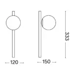 BINOMIO APPLIQUE DI IDEAL LUX LED 4W disponibile in 3 colori - immagine 5